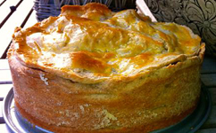 Turmhoher Apfelkuchen