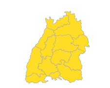 Bodensee-Oberschwaben , Südlicher Oberrhein , Stuttgart , Schwarzwald-Baar-Heuberg , Ostwürttemberg , Nordschwarzwald , Neckar-Alb , Mittlerer Oberrhein , Hochrhein-Bodensee , Franken , Donau-Iller , Unterer Neckar
