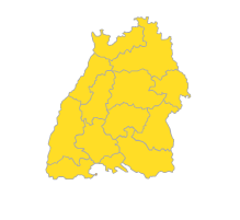 Bodensee-Oberschwaben, Südlicher Oberrhein, Stuttgart, Schwarzwald-Baar-Heuberg, Ostwürttemberg, Nordschwarzwald, Neckar-Alb, Mittlerer Oberrhein, Hochrhein-Bodensee, Franken, Donau-Iller, Unterer Neckar
