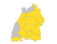 Bodensee-Oberschwaben, Schwarzwald-Baar-Heuberg, Ostwürttemberg, Nordschwarzwald, Neckar-Alb, Mittlerer Oberrhein, Hochrhein-Bodensee, Franken, Donau-Iller, Stuttgart
