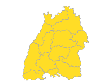 Bodensee-Oberschwaben, Südlicher Oberrhein, Stuttgart, Schwarzwald-Baar-Heuberg, Ostwürttemberg, Nordschwarzwald, Neckar-Alb, Mittlerer Oberrhein, Hochrhein-Bodensee, Franken, Donau-Iller, Unterer Neckar
