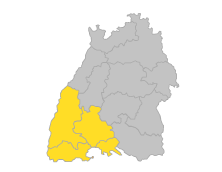 Hochrhein-Bodensee, Schwarzwald-Baar-Heuberg, Südlicher Oberrhein
