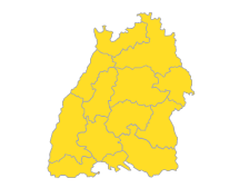 Bodensee-Oberschwaben, Südlicher Oberrhein, Stuttgart, Schwarzwald-Baar-Heuberg, Ostwürttemberg, Nordschwarzwald, Neckar-Alb, Mittlerer Oberrhein, Hochrhein-Bodensee, Franken, Donau-Iller, Unterer Neckar
