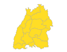 Bodensee-Oberschwaben, Südlicher Oberrhein, Stuttgart, Schwarzwald-Baar-Heuberg, Ostwürttemberg, Nordschwarzwald, Neckar-Alb, Mittlerer Oberrhein, Hochrhein-Bodensee, Franken, Donau-Iller, Unterer Neckar
