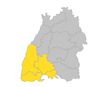 Hochrhein-Bodensee, Schwarzwald-Baar-Heuberg, Südlicher Oberrhein
