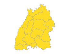 Bodensee-Oberschwaben, Südlicher Oberrhein, Stuttgart, Schwarzwald-Baar-Heuberg, Ostwürttemberg, Nordschwarzwald, Neckar-Alb, Mittlerer Oberrhein, Hochrhein-Bodensee, Franken, Donau-Iller, Unterer Neckar
