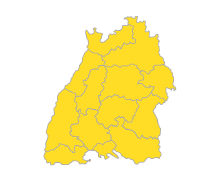 Bodensee-Oberschwaben, Südlicher Oberrhein, Stuttgart, Schwarzwald-Baar-Heuberg, Ostwürttemberg, Nordschwarzwald, Neckar-Alb, Mittlerer Oberrhein, Hochrhein-Bodensee, Franken, Donau-Iller, Unterer Neckar
