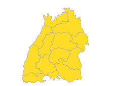 Bodensee-Oberschwaben, Südlicher Oberrhein, Stuttgart, Schwarzwald-Baar-Heuberg, Ostwürttemberg, Nordschwarzwald, Neckar-Alb, Mittlerer Oberrhein, Hochrhein-Bodensee, Franken, Donau-Iller, Unterer Neckar
 
