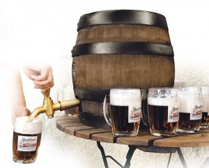 BERG-Bierfass Anstich