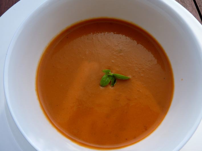 Würzige Tomatensuppe