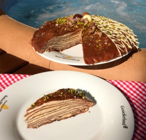 Schokoflädle-Torte mit Karamellcreme