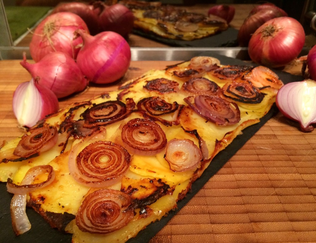 Zwiebel-Kartoffel Tarte „umgedreht gebacken“