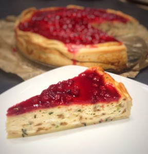 Gebackener Camembert mit Preiselbeeren (Kuchen)