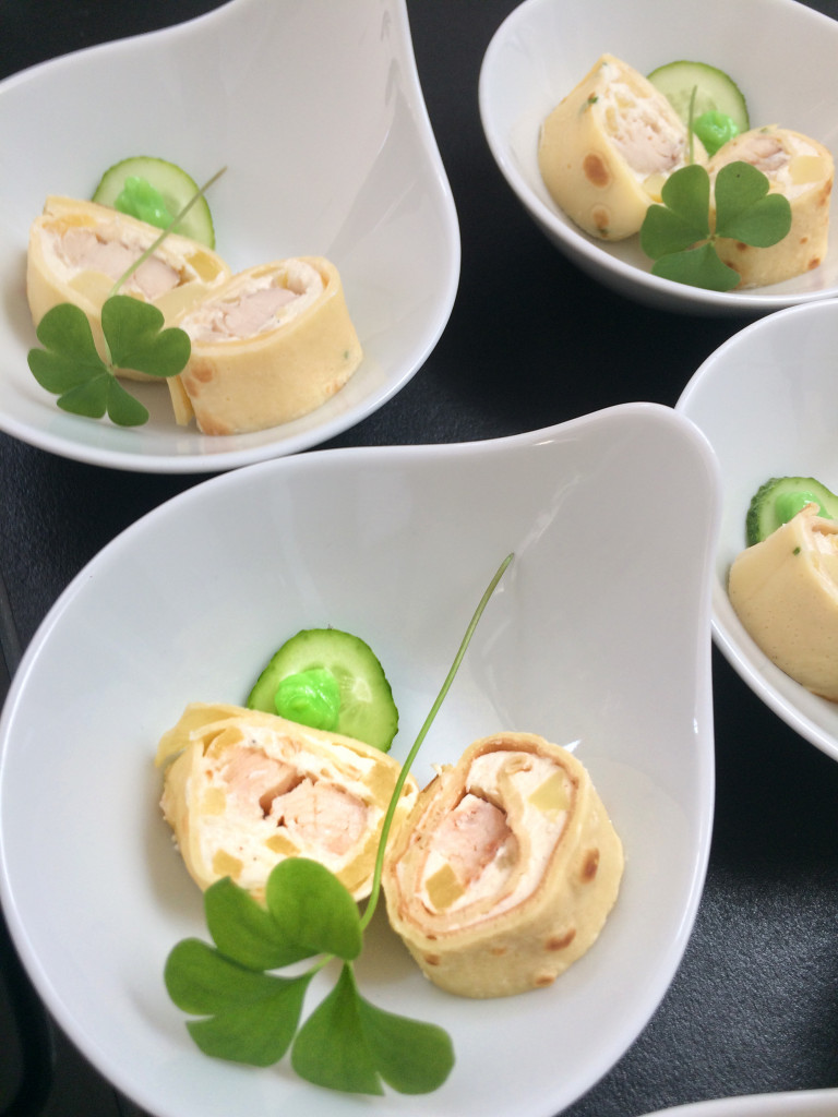 Frühlingsröllchen mit Schwarzwälder Forellencreme &amp; Meerrettich ...