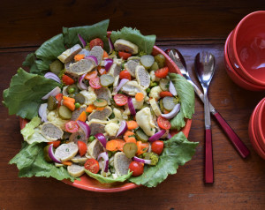 Sommerlicher Maultaschensalat