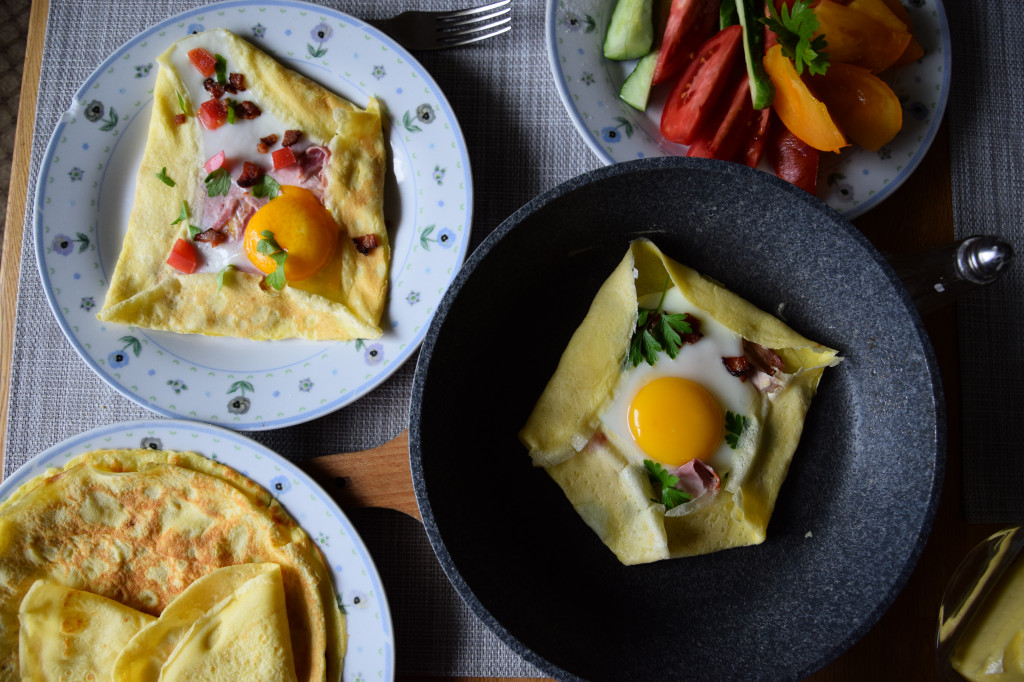 Frühstückspfannkuchen „Strammer Max“