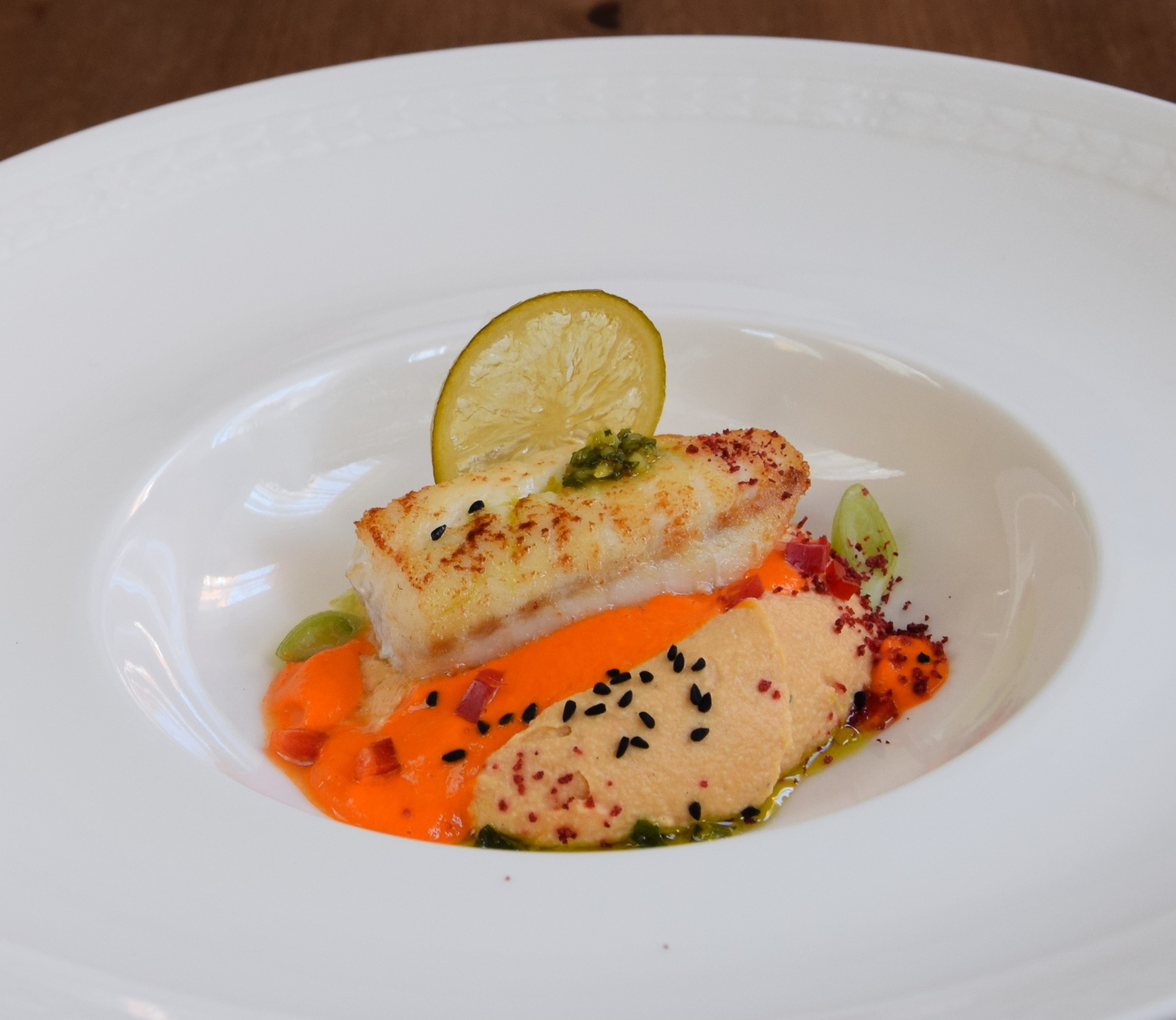 Gebratener Zander mit Platterbsenpüree und Paprika – Schmeck den Süden