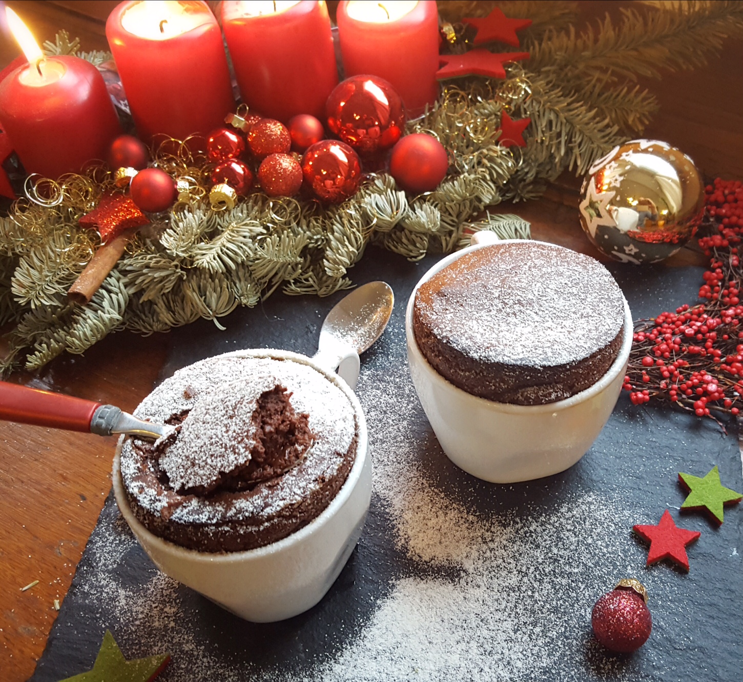 Schokoladen Souffleè in der Tasse