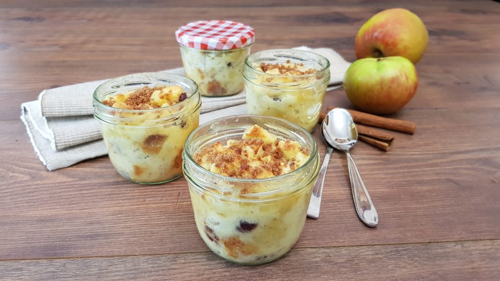 Weihnachtlicher Nachtisch: Ofenschlupfer im Weckglas