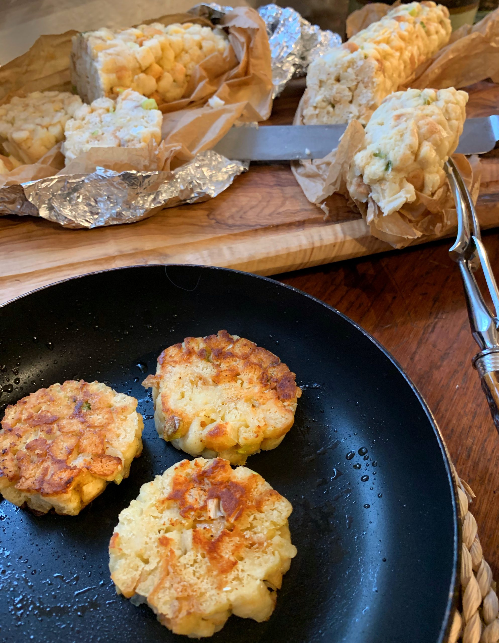 Knödel aus dem Backofen