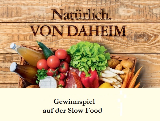 Bild „Natürlich. Von Daheim“ – Gewinnspiel auf der Slow Food 2024 (Teilnahmebedingungen)