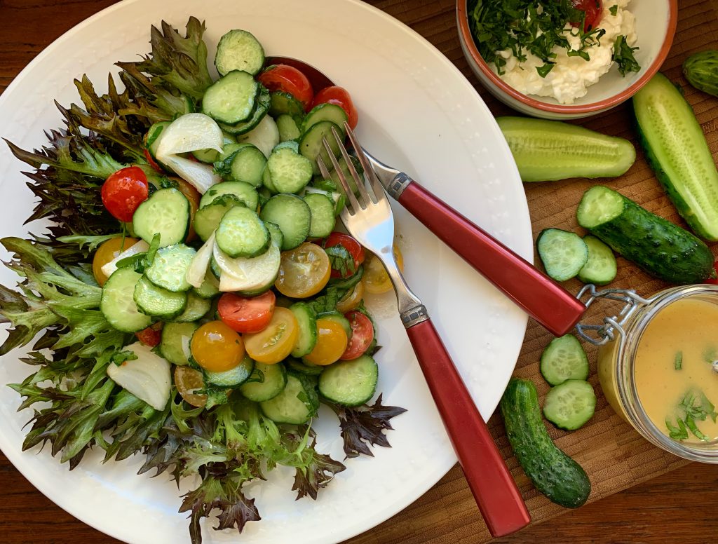 Super knackig: Vespergurkensalat