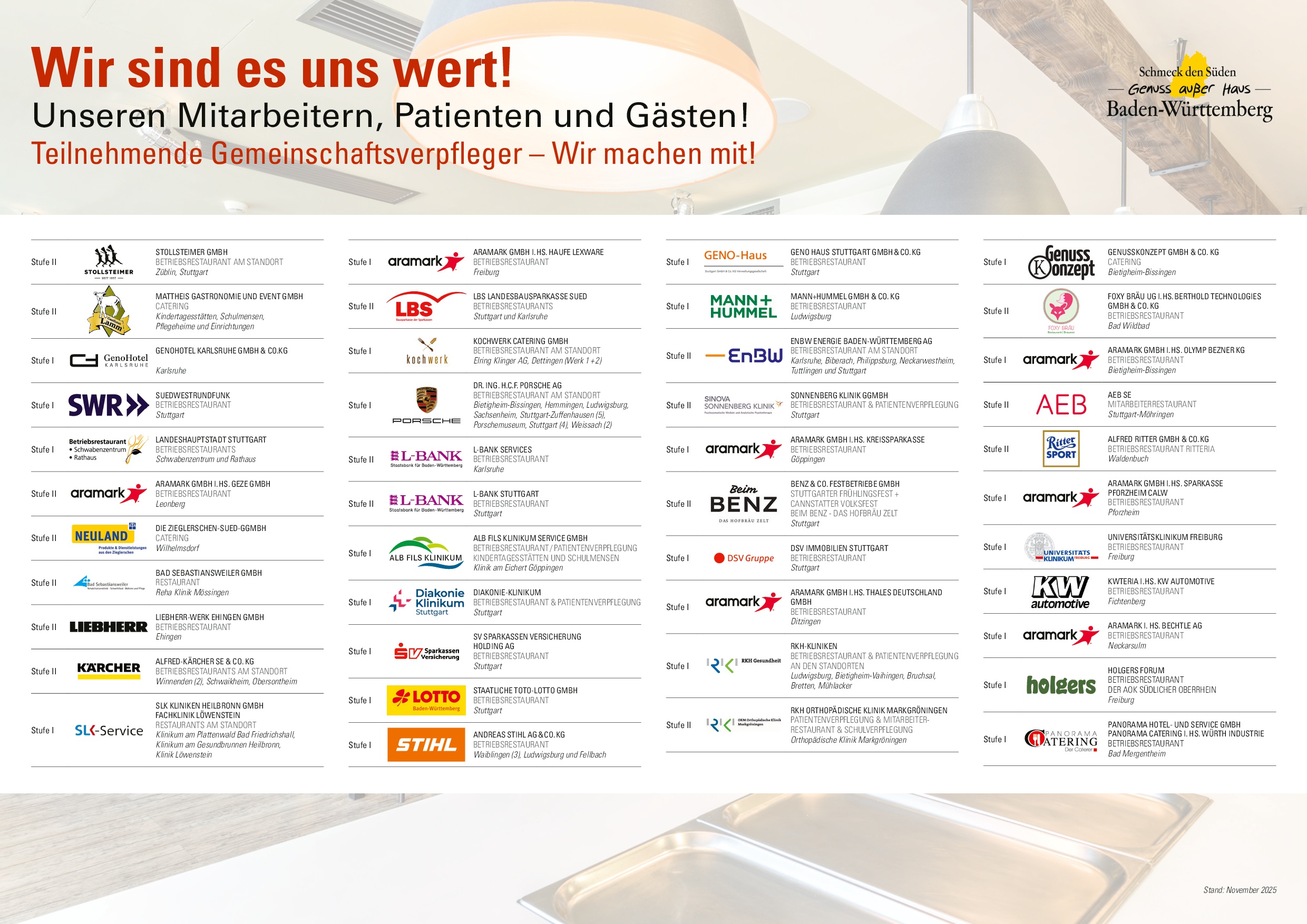 SdS Genuss außer Haus